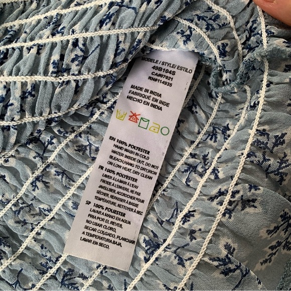 Pseudio Blue Crop Top - Picture 7 of 10